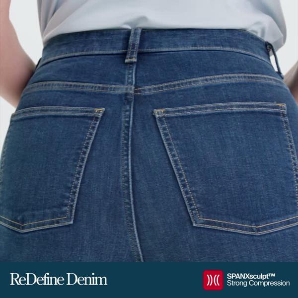 SPANXshape® Authentic 360 Easy Flare Jeans | Patch Pockets