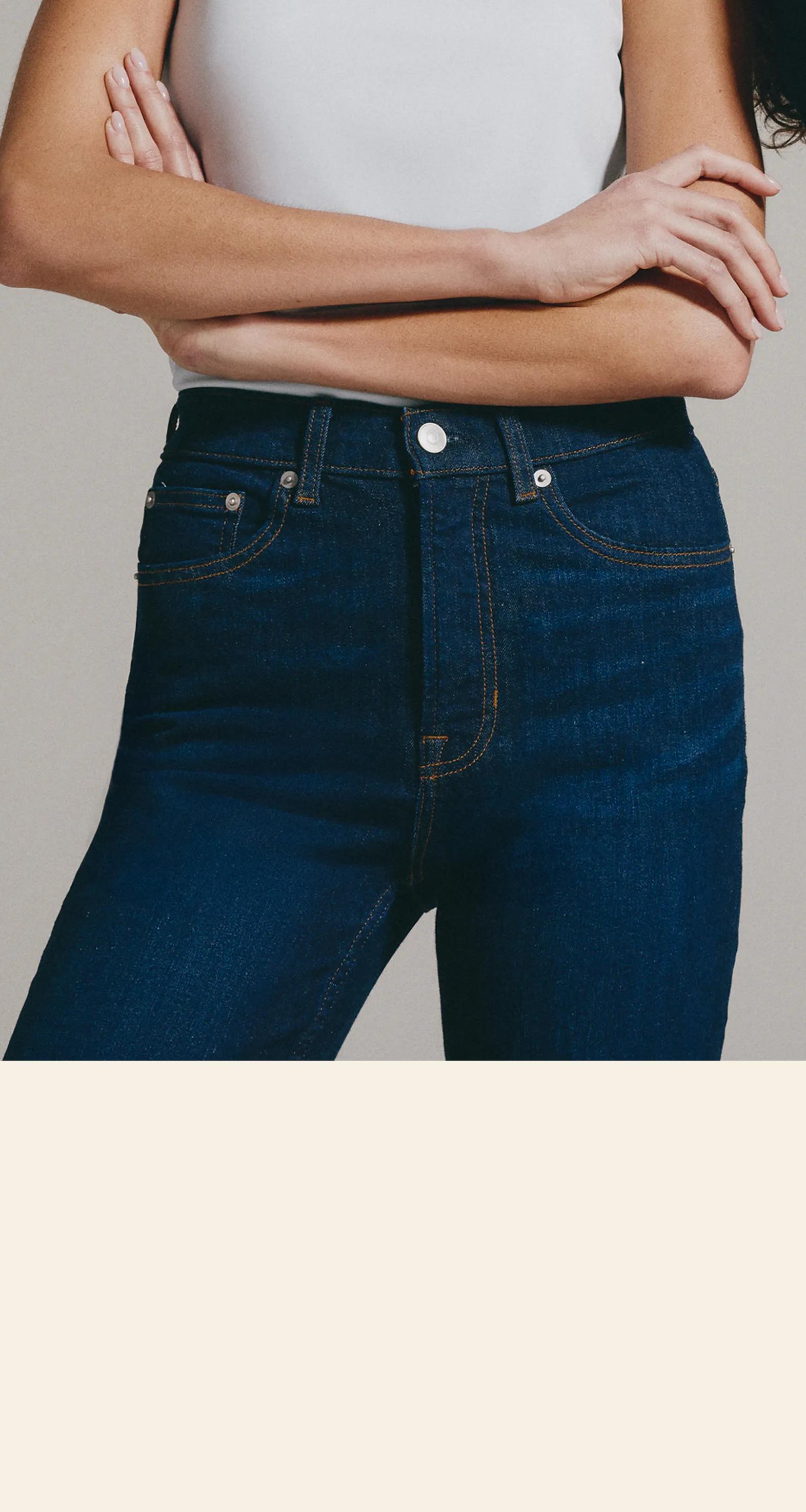 model in spanxsculpt jeans