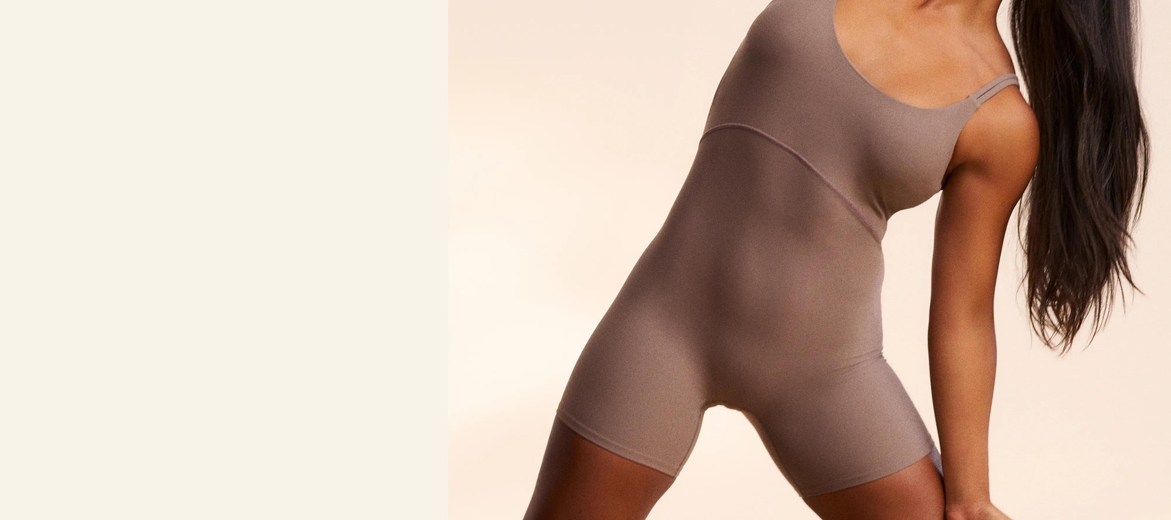 model in SPANX shapewear