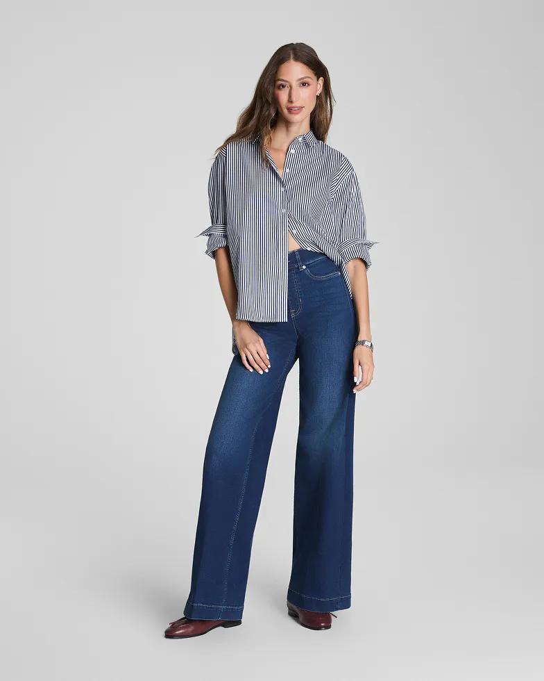 0226 Denim Event HP Vis Nav Wide Leg