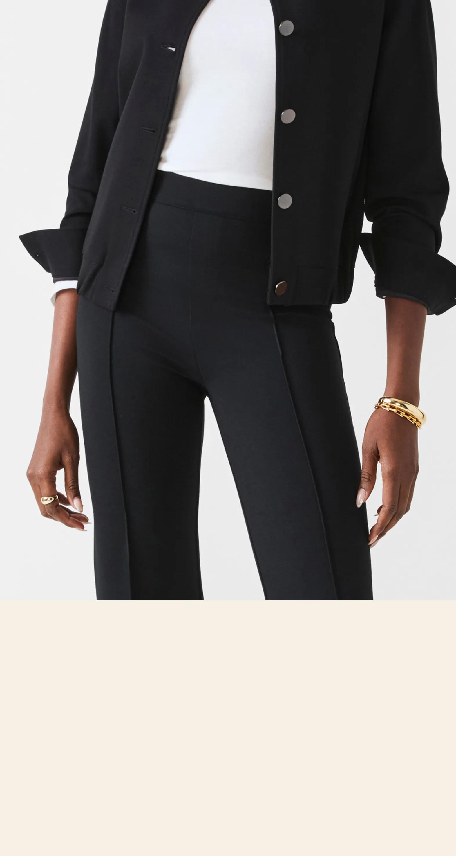 model in spanx pants